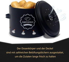 Geräumiges Set für Kartoffeln, Zwiebeln und Knoblauch