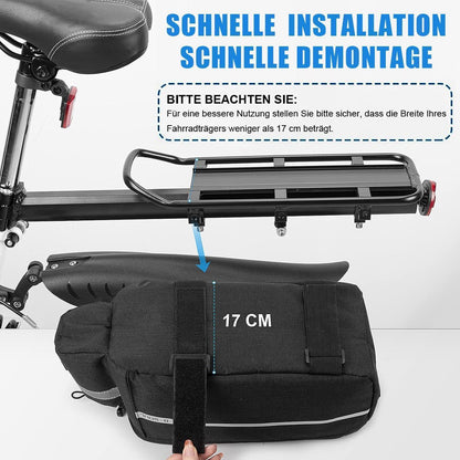 FINEW Fahrrad Gepäckträgertasche 10L Isoliertasche