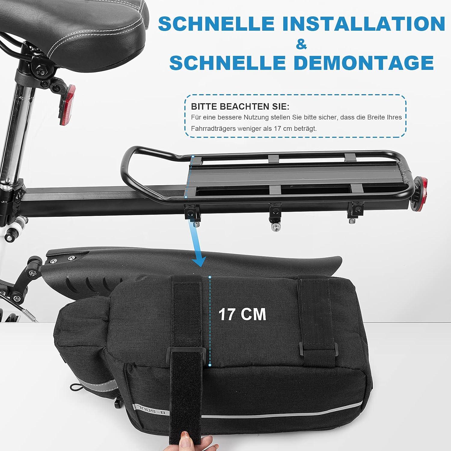 Fahrrad Gepäckträgertasche 10L Isoliert Multifunktional Wasserdicht