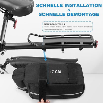 Fahrrad Gepäckträgertasche 10L Isoliert Multifunktional Wasserdicht