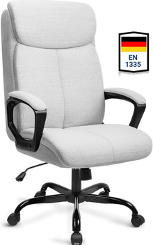 Ergonomischer Bürostuhl Stoff Grau mit
