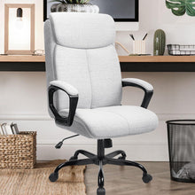 Ergonomischer Bürostuhl Grau mit Gepolsterter Armlehne