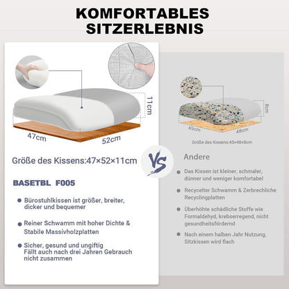Bürostuhl Ergonomisch Stoff Chefsessel Drehbar Wippfunktion Grau
