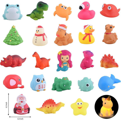 JOYIN Leuchtende Badespielzeuge 24 Weihnachten 24-Tage LED