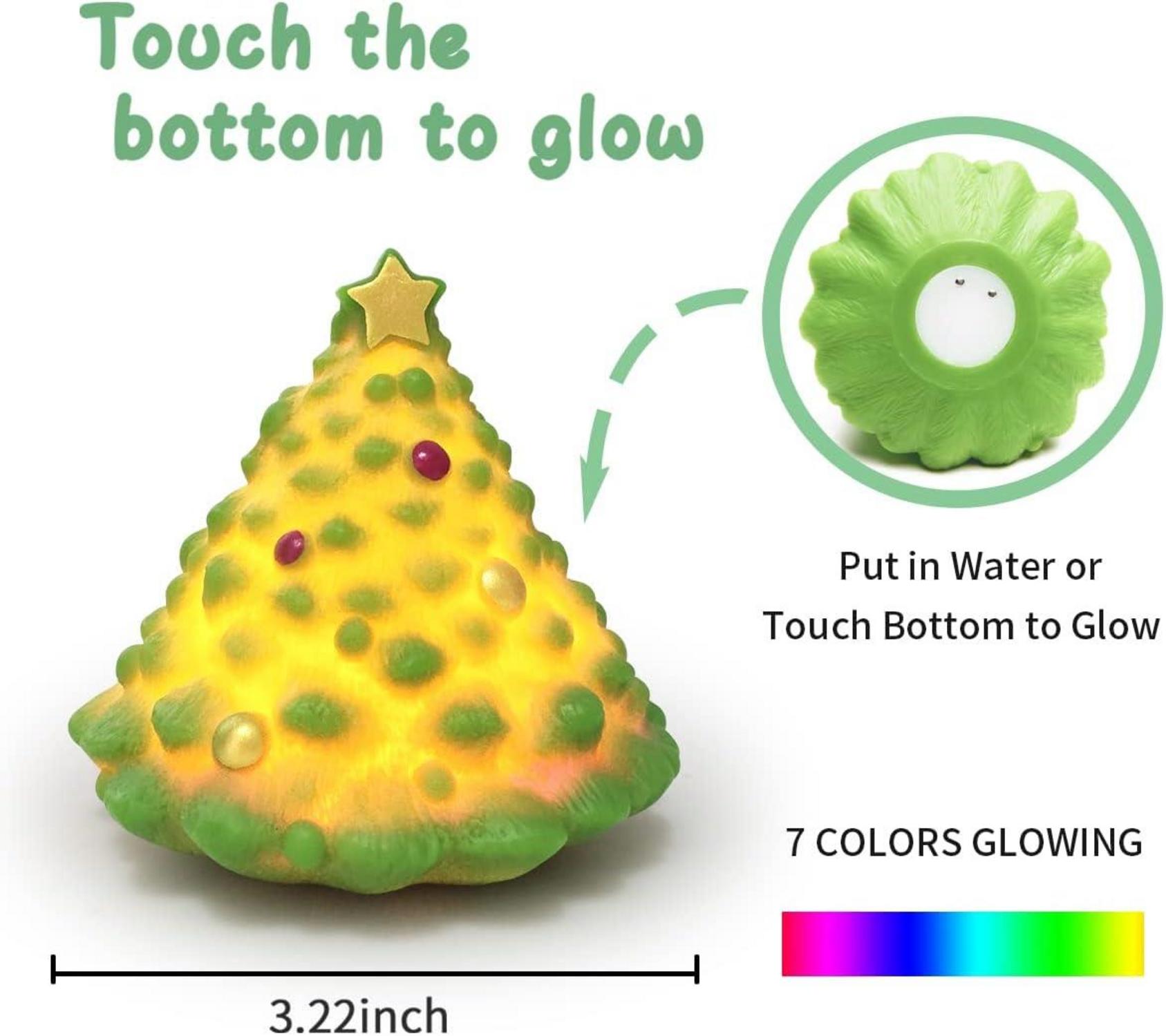 JOYIN Leuchtende Badespielzeuge Weihnachten Adventskalender Kinder LED Tier Pool Spielzeug