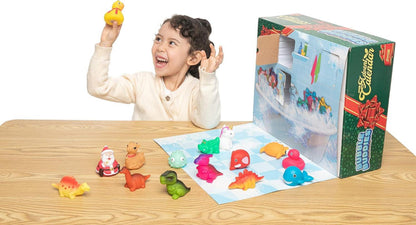Leuchtende Badespielzeuge 24 Adventskalender LED Tier Pool Set