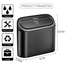 Auto Mülleimer mit Deckel, 2er Pack Mini Müllbehälter, 40