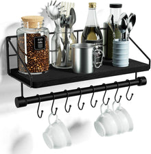 Wandregal mit Haken und Handtuchhalter für Küche und Badezimmer