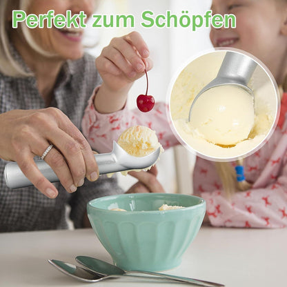 Eisportionierer 18cm Antihaft Aluminium für Gelato Keksteig