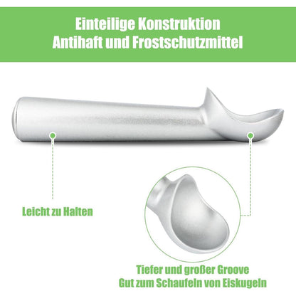 Eisportionierer 18cm Antihaft Aluminium für Gelato Keksteig