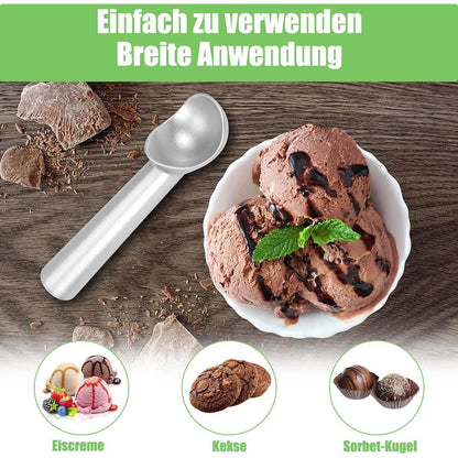 Eisportionierer 18cm Antihaft Aluminium für Gelato Keksteig