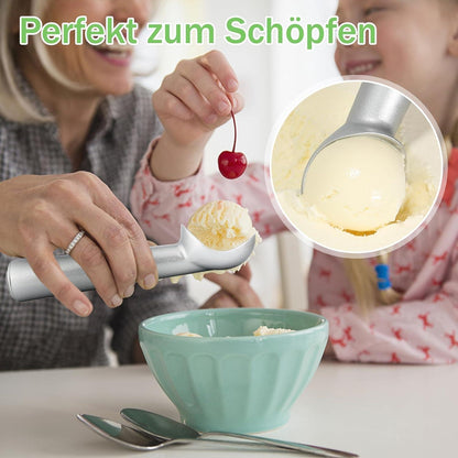 Eisportionierer 18cm Antihaft Aluminium für Gelato Keksteig
