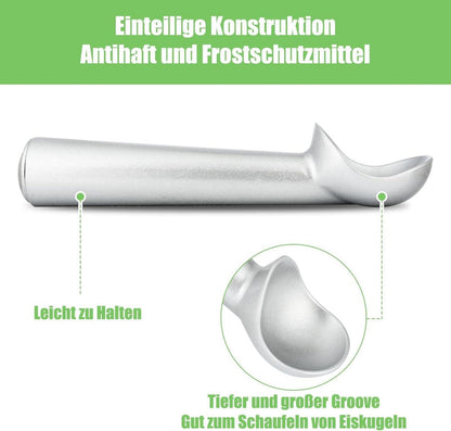 Eisportionierer Aluminium Antihaft 18cm Gelato Sorbet Mandeln