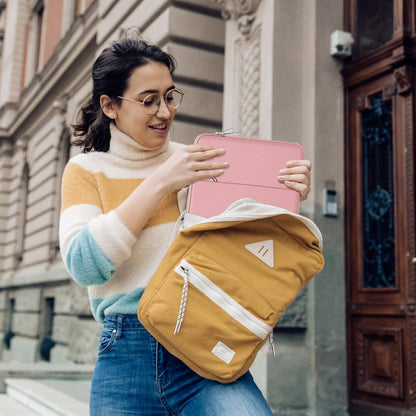 TECOOL 13 Zoll Laptop Hülle Tasche für MacBook Air Pro Surface Pro XPS HP Envy, Rosa
