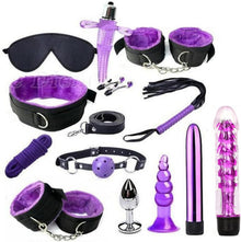 Bondage Set Fesseln SM Handschellen Analplug Erotik Paare Violett