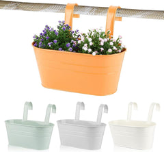 Hängende Blumentöpfe Set 4 Stück Bunt Metall 27,5*13,9*12cm