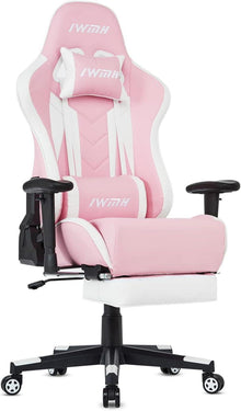 Ergonomischer Gamer Stuhl mit Fußstütze und Massage