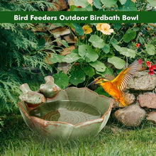 Vogelfutterspender Keramik Retro-Stil Garten Vogeltränke