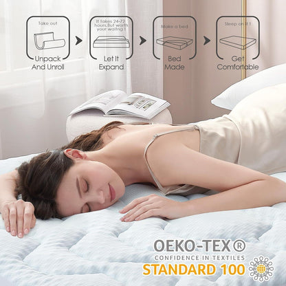 Gel Topper 180x200cm Boxspringbett flauschige decke