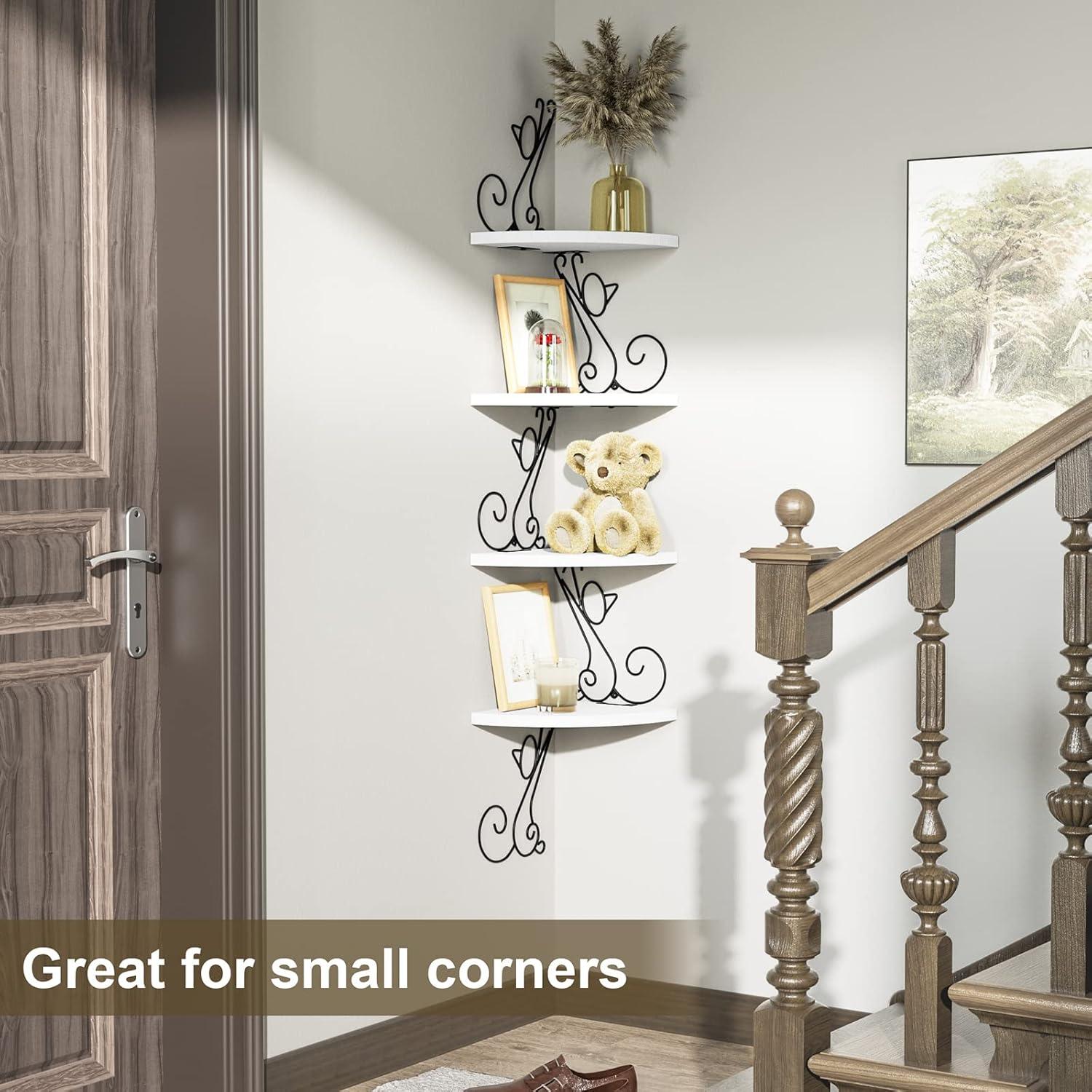 Eckregal Katzenform Massivholz Schweberegal 4 Böden