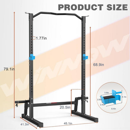Höhenverstellbares Squat Rack Kniebeugenständer Power Tower Rack