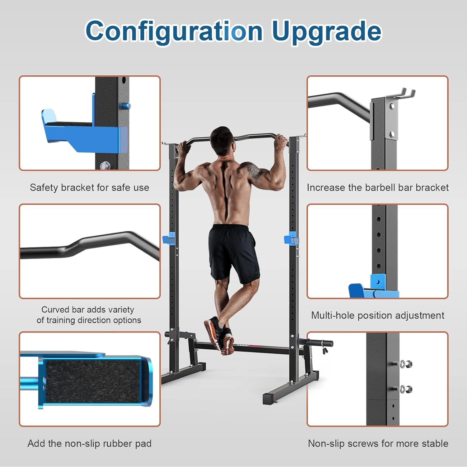 WINNOW Squat Rack Höhenverstellbar Multifunktions Kraftstation