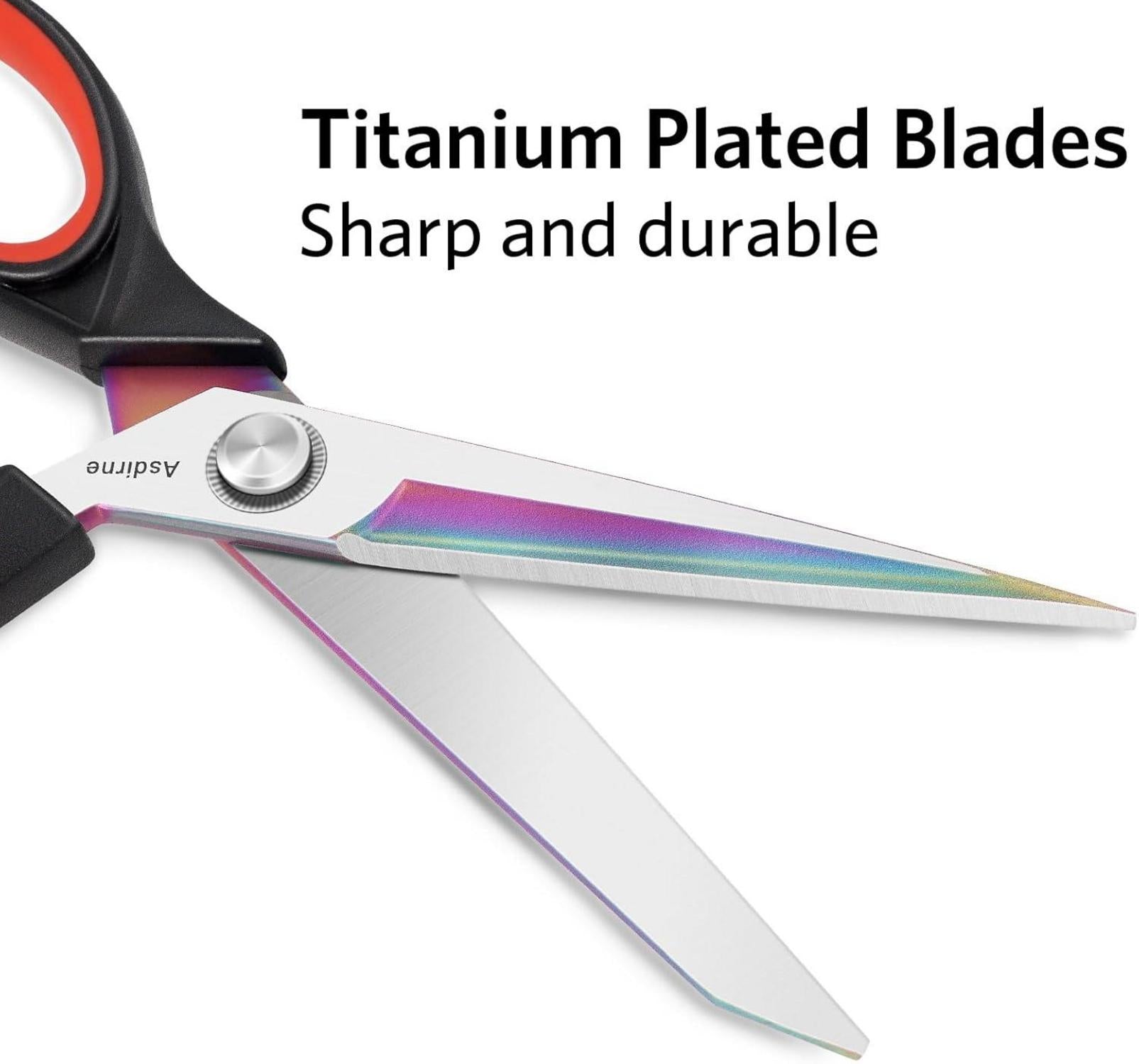 Stoffschere mit Titan-beschichteten Klingen Soft-Grip Griffe 25CM