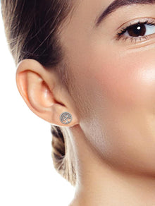 925 Sterling Silber Lebensbaum Ohrringe Damen 10mm