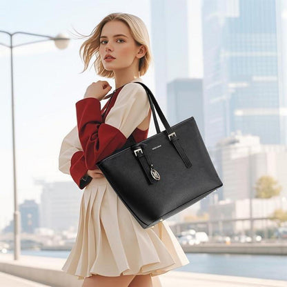 Große Damen Handtasche Shopper Henkeltasche Kunstleder