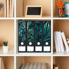 Selbstklebende Grüne Ordnerrücken Etiketten Set - 12 Breit