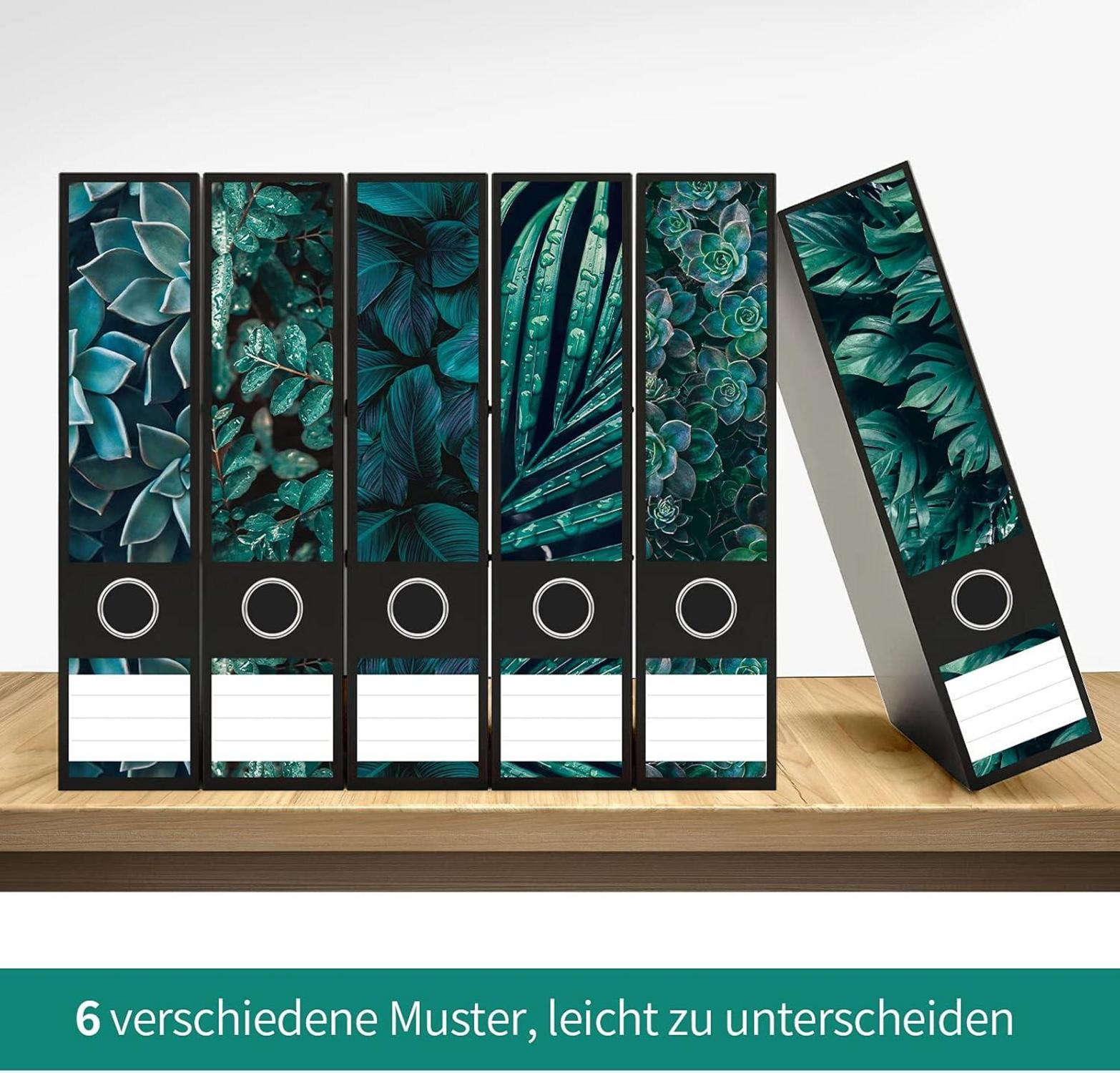 Ordnerrücken Etiketten Selbstklebend Grüne Breit 12 Aufkleber