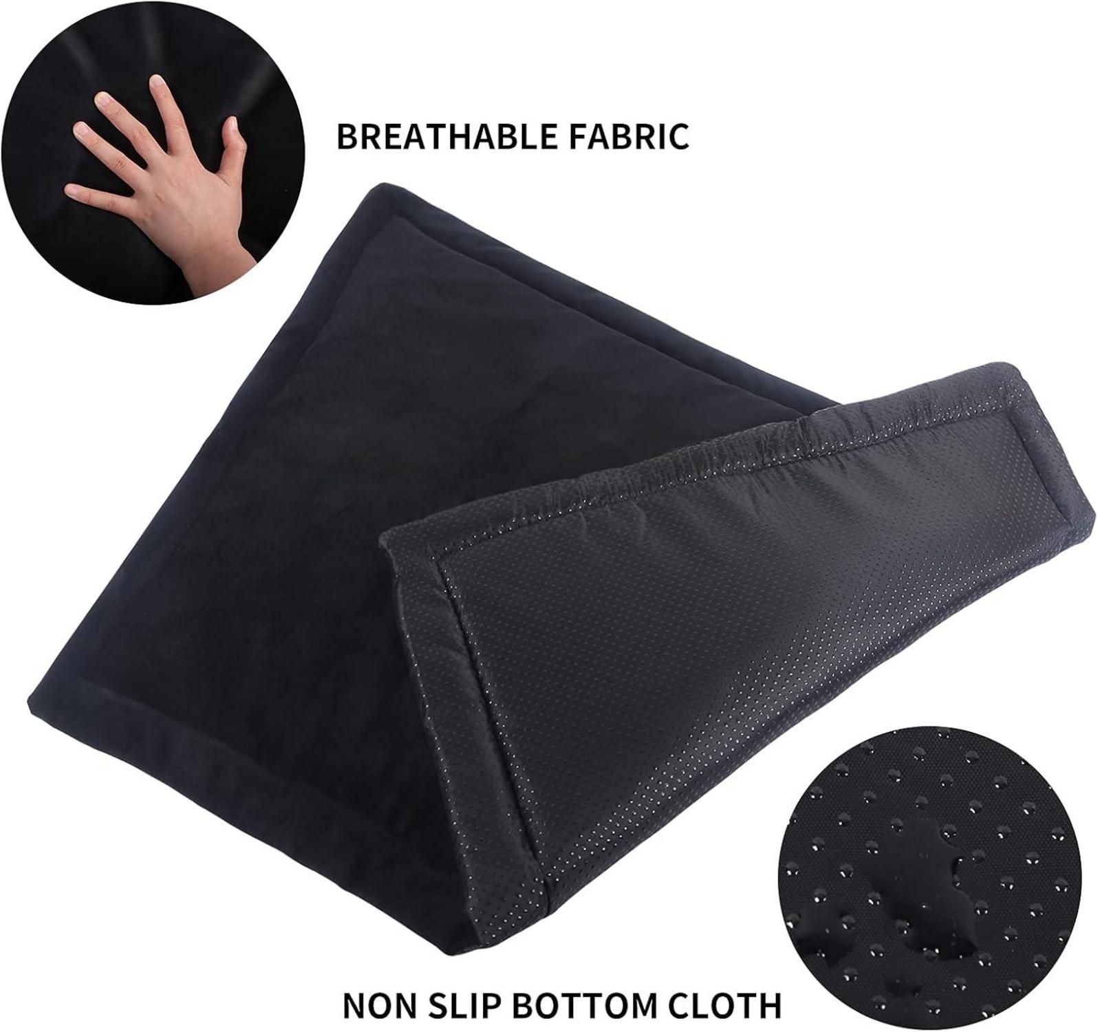 IEUUMLER Hundematte Weiches Hundekissen Rutschfest Waschbar Haustiermatratze Plüsch Wärmehundematte für Hunde und Katzen FC004 Schwarz 102x69cm