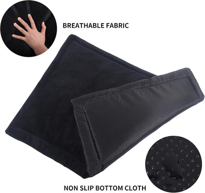 IEUUMLER Hundematte Weiches Hundekissen Rutschfest Waschbar Haustiermatratze Plüsch Wärmehundematte für Hunde und Katzen FC004 Schwarz 102x69cm