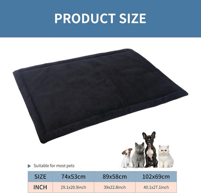 Hundematte Hundekissen Weich Warm Rutschfest Waschbar Plüsch 102x69cm