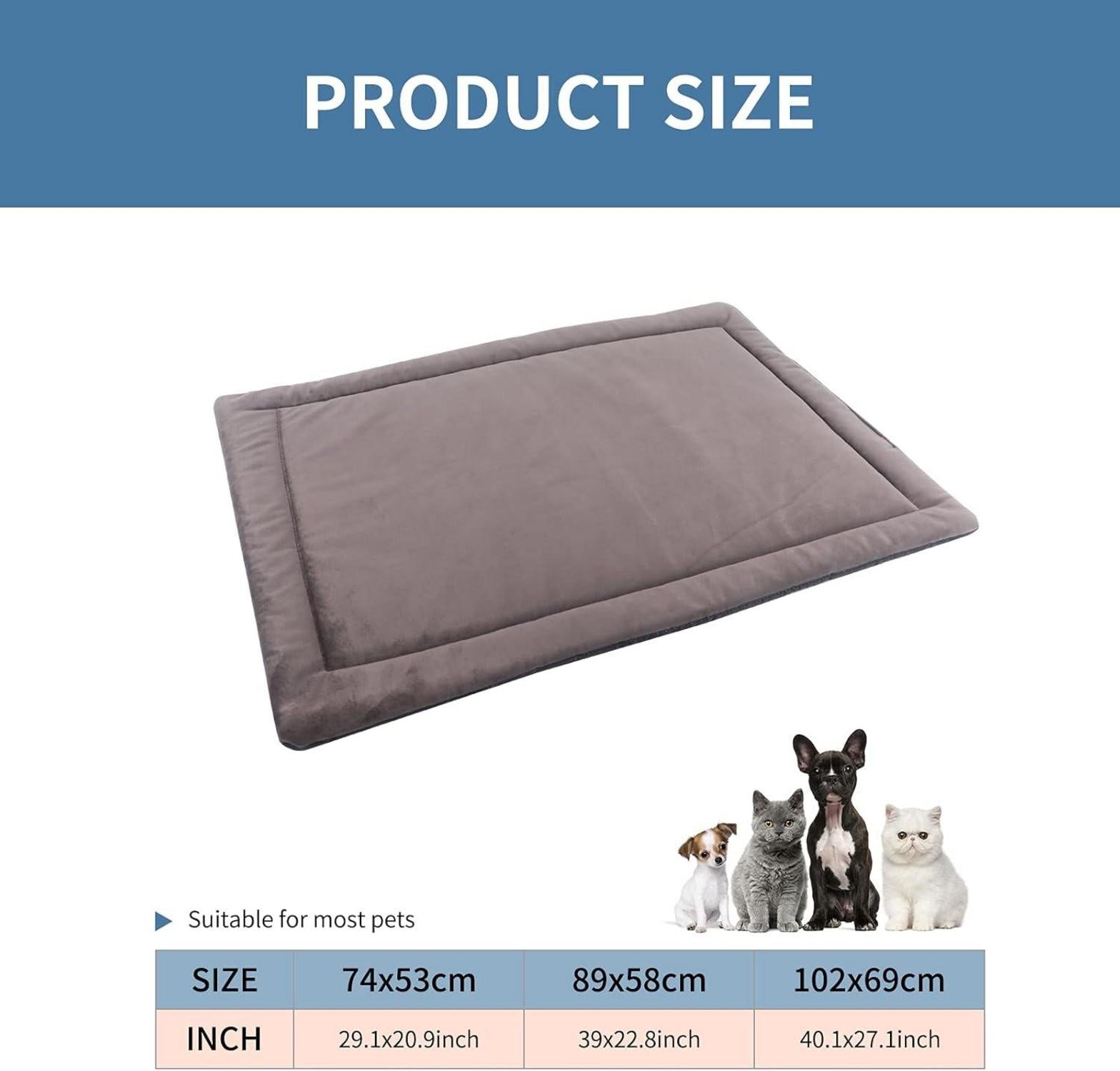 Hundematte Hundekissen Weich warm Rutschfest Waschbar Plüsch 89 * 58cm