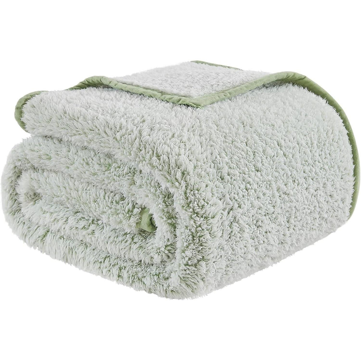 Sherpa Decke Queen Salbei – Kuschelig warm & weich