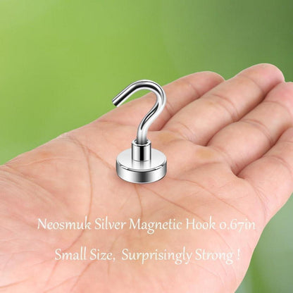 Extra starke Magnethaken 11kg Neodym (6 Stück)