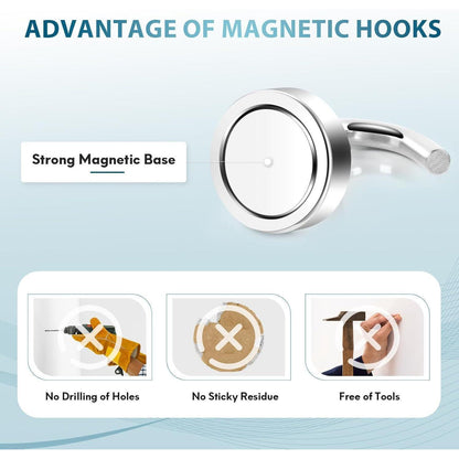 Extra starke Magnethaken 11kg Neodym (6 Stück)
