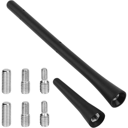 AUTORADIOANTENNE URAQT Schwarz 2er-Set 6,5cm & 18cm mit 6