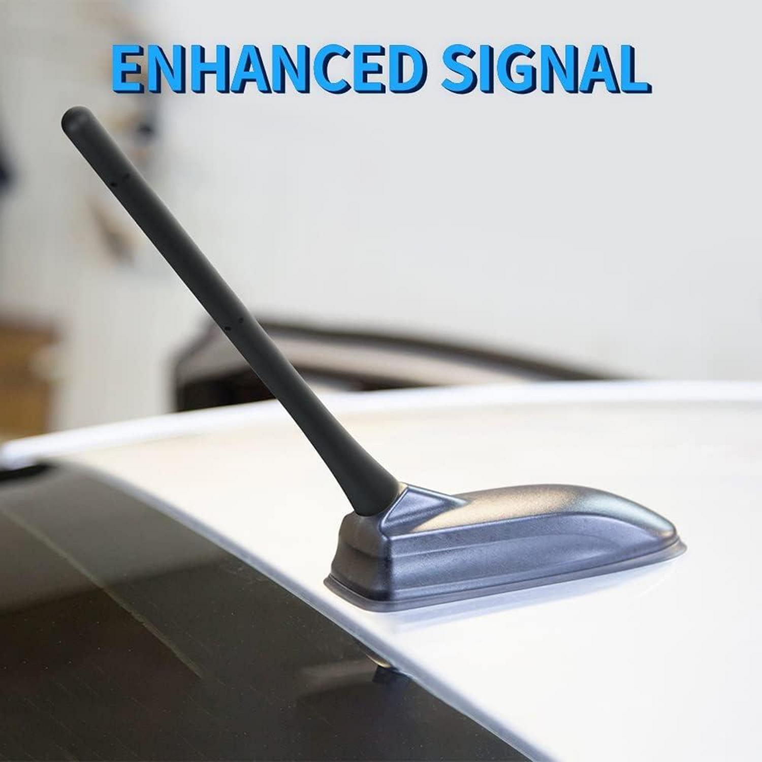 2er Set Auto Antenne Kurzstabantenne 6,5cm 18cm M4 M5 M6 FM AM DAB KFZ Schwarz