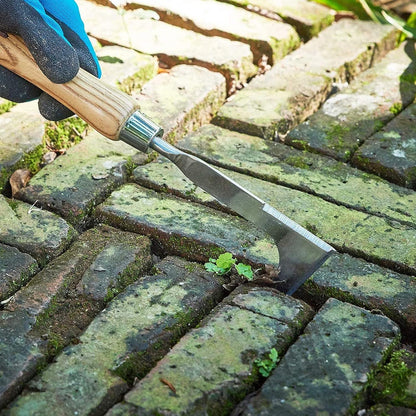 Fugenkratzer Unkrautmesser Fugenreiniger Holzgriff Gartenwerkzeug