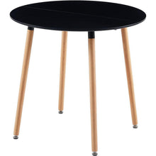 Essgruppe Schwarz mit 2 Modernen Esszimmerstühlen 80cm