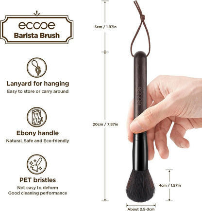 ecooe Barista Pinsel - Vegane Reinigungsbürste für