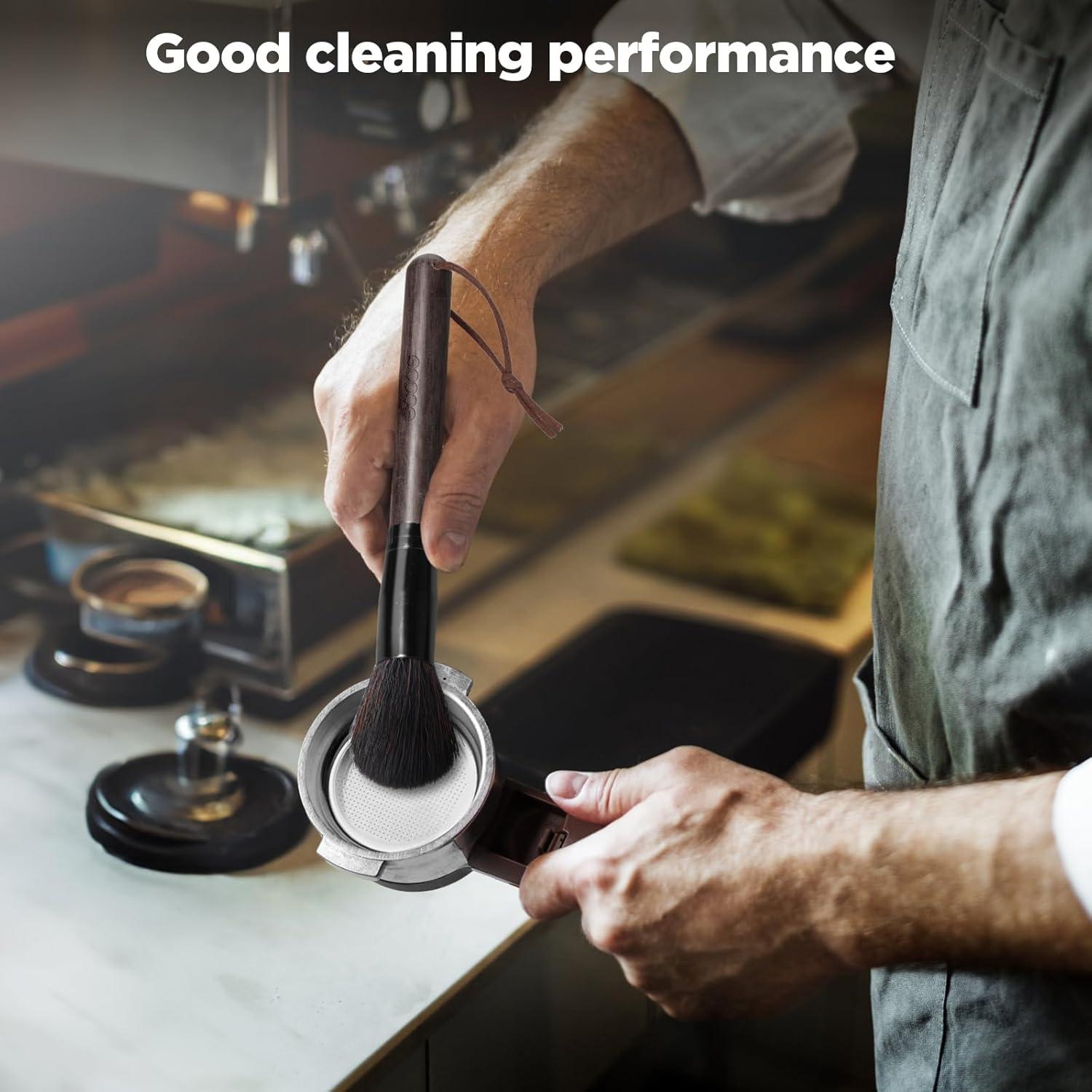 ecooe Barista Pinsel Vegane Reinigungsbürste Kaffeepinsel Siebträger KaffeemühleZubehör