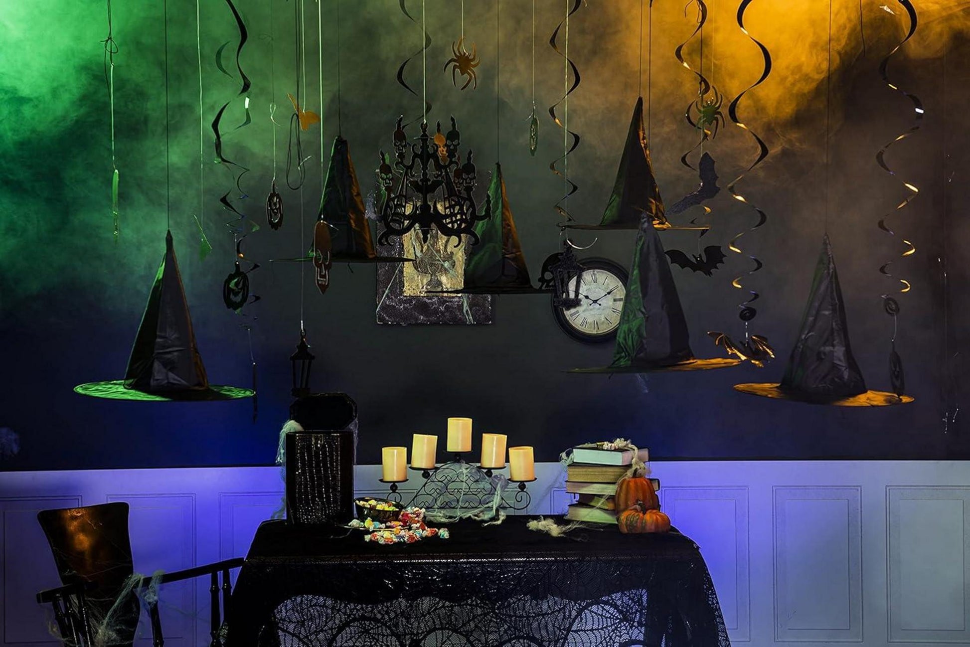 JOYIN 12 Stück Schwarze Hexenhut Dekoration für Halloween