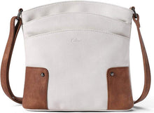 Umhängetasche Damen Crossbody Clutch Handtasche Geldbörse Beige Braun