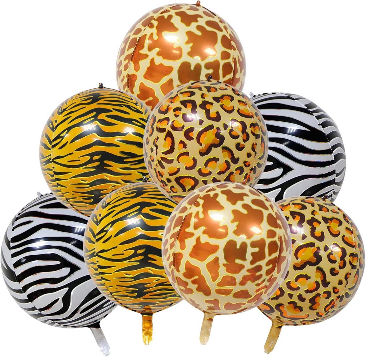 22 Zoll Tierdruck Dschungel Ballons, Wiederverwendbar, 8