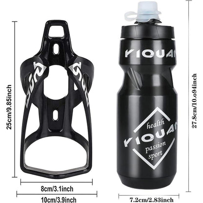 Fahrrad Flaschenhalter mit 24 oz Sportflasche Set für
