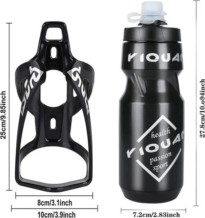 Fahrrad Flaschenhalter mit 24 oz Sportflasche Set für