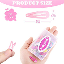 80 Stück Mädchen Haarspangen Set Metall Clips 3cm Cute